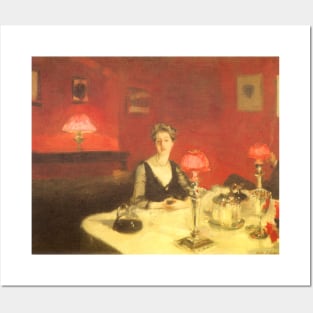 A Dinner Table at Night by John Singer Sargent Posters and Art